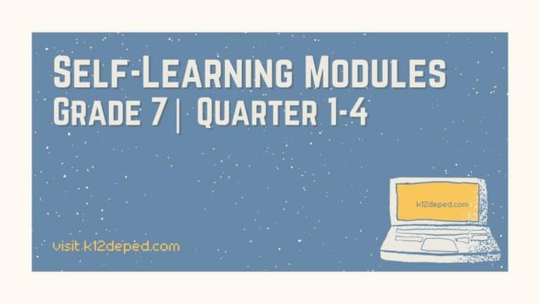Grade 7 Self-Learning Modules